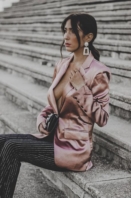 XMAS PARTY: LOOKS PARA NAVIDAD: BLAZER ROSA SATINADA XMAS PARTY: LOOKS PARA NAVIDAD: BLAZER ROSA SATINADA