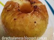 Manzanas asadas horno