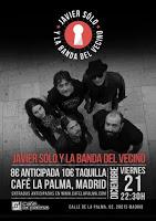 Concierto de Javier Sólo  & La banda del vecino en Café la Palma