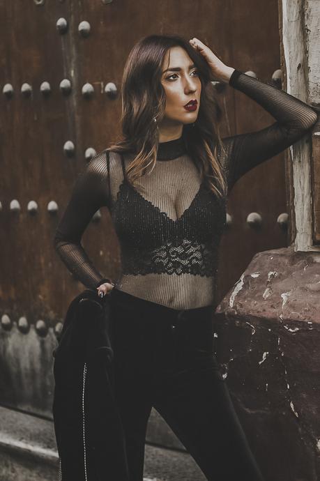 XMAS PARTY: TWO PIECES-VELVET Y TRANSPARENCIAS