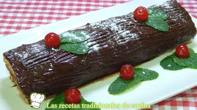 Receta fácil de tronco Navideño paso a paso