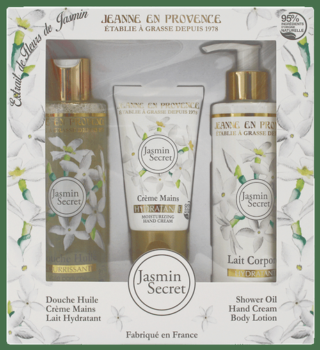 Estuche Jasmin Secret de Jeanne en Provence Cofres Navidad Jeanne en Provence SORTEO provenza aceite olica corporal beauty belleza