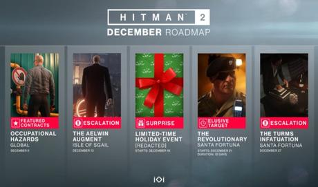 Hitman 2 detalla sus contenidos para el mes de diciembre