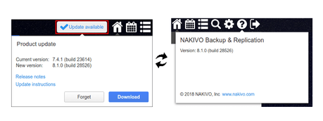 Disponible Nakivo Backup & Replication v8.1 nakivo update