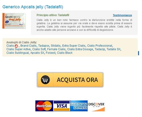 Generico Apcalis jelly 20 mg Solo 100% di qualità Pillola negozio, sicuro e anonimo