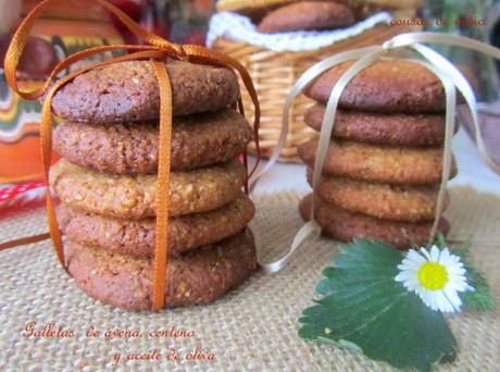 Galletas de avena y centeno con aceite de oliva Galletas de avena y centeno con aceite de oliva