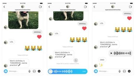 Instagram ya permite enviar mensajes de voz