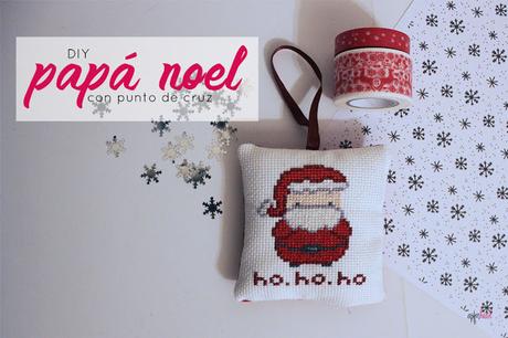 DIY: Papa Noel en punto de cruz