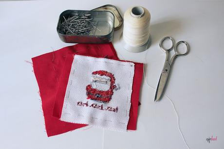 DIY: Papa Noel en punto de cruz DIY: Papa Noel en punto de cruz