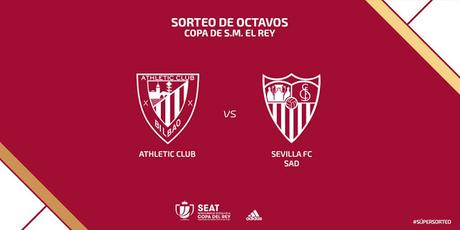 El Sevilla FC se enfrentará al Athletic Club en los octavos de la Copa del Rey