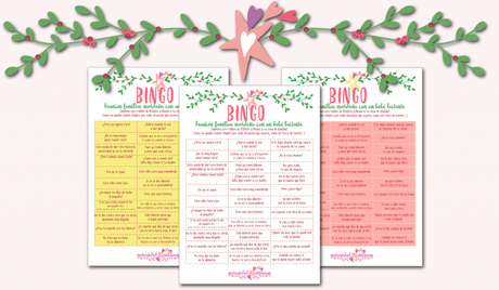 Bingo navideño para madres que dan pecho (Actualizado y con plantillas descargables)