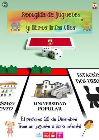 La Universidad Popular de Dos Hermanas activa la III Campaña de recogida de juguetes ara Navidad