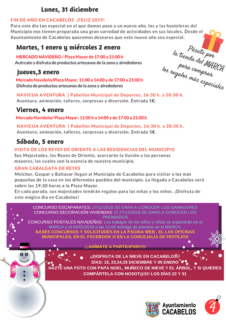Navibelos 2018, actividades para las fiestas navideñas en Cacabelos