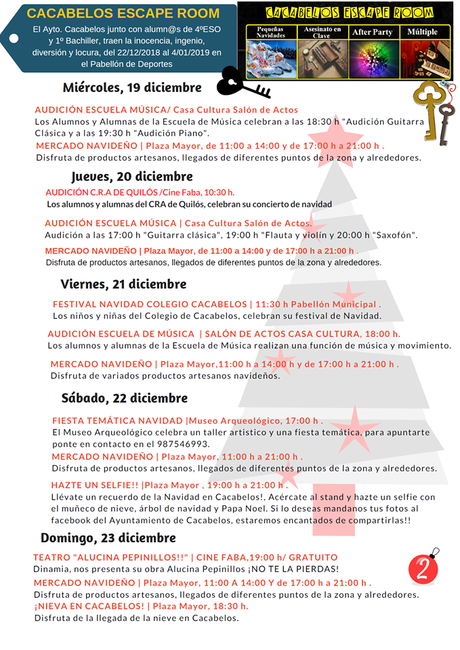 Navibelos 2018, actividades para las fiestas navideñas en Cacabelos