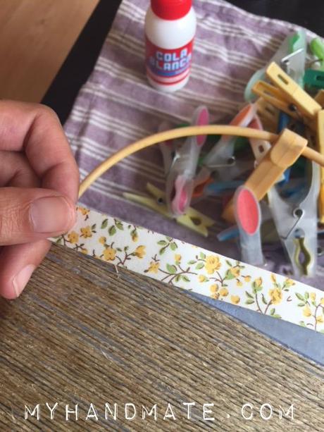 Cesta DIY para las pinzas de la ropa Cesta DIY para las pinzas de la ropa
