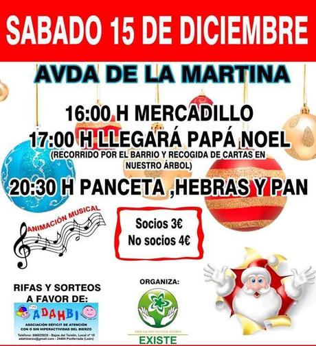 Planes de ocio en Ponferrada y el Bierzo para el fin de semana. 14 al 16 de diciembre 2018