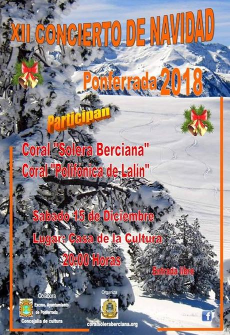 Planes de ocio en Ponferrada y el Bierzo para el fin de semana. 14 al 16 de diciembre 2018