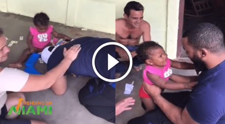 Cubano viaja de sorpresa a la isla y conoce a su hija por primera vez