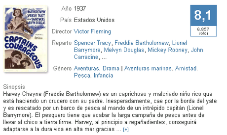 Capitanes intrépidos - Victor Fleming 1937