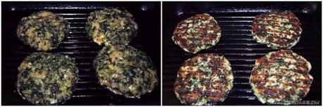 Hamburguesas de pollo y espinacas Hamburguesas de pollo y espinacas