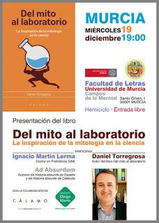 Presentación de 'Del mito al laboratorio' en Murcia