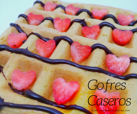 Gofres Caseros con fresas Idea de desayuno o merienda Una Mamá en la Cocina