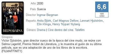 CREADORES DE IMÁGENES (Bildmakarna) Ingmar Bergman-2000