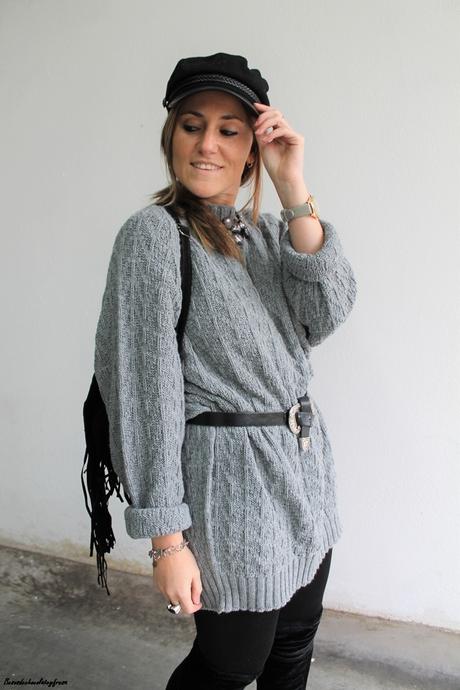 Sweater-vestido