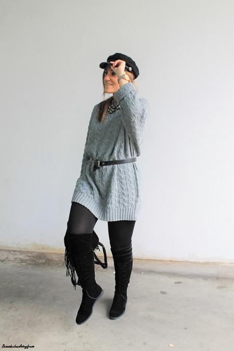 Sweater-vestido