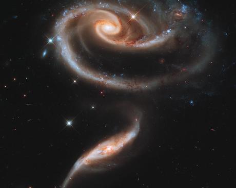 Arp 273, dos galaxias en colisión