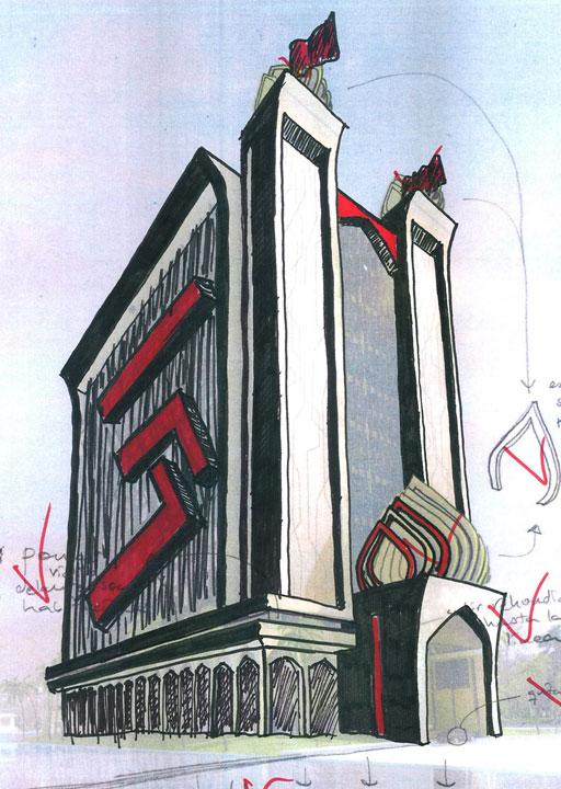 A-cero presenta el proyecto para un Hotel en Iraq