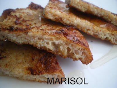 Torrijas aptas para diabéticos y