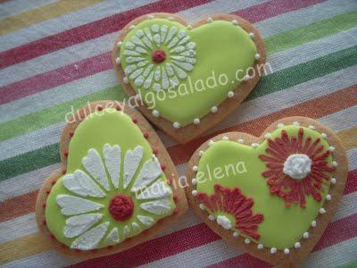 Galletas decoradas... corazones