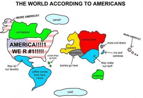 Lección de Geografía para estadounidenses el mundo para un americano
