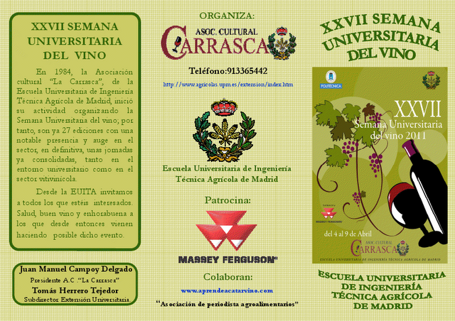 XXVII Semana Universitaria del vino 2011