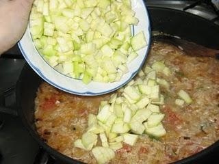 Arroz con calabacín