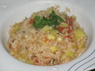 Arroz con calabacín