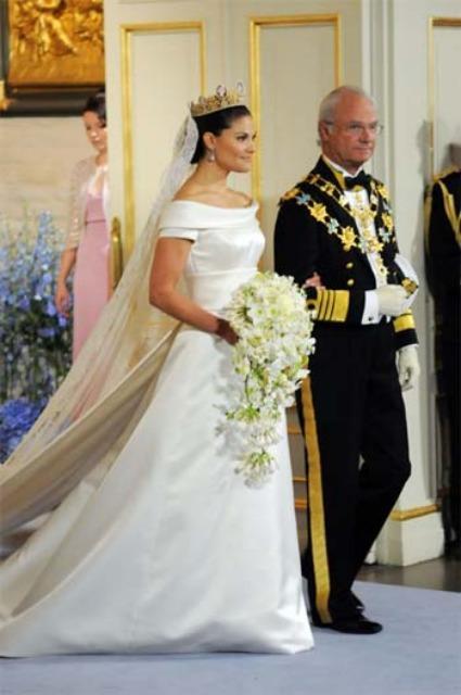 Los mejores vestidos de novia de princesas europeas Vestido de novia de Victoria de Suecia