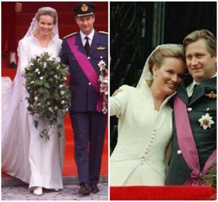 Los mejores vestidos de novia de princesas europeas Vestido de novia de Matilde de Bélgica