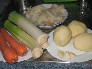 Purrusalda de bacalao