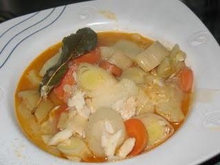 Purrusalda de bacalao