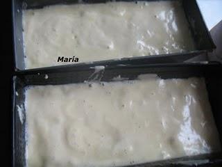 Bizcoflan con manzanas caramelizadas y nueces