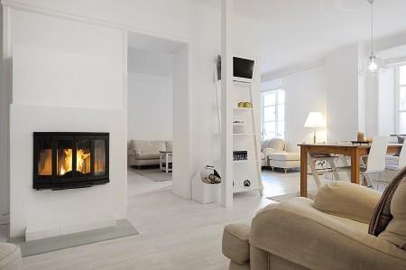 televisor blanco suelo de tarima blanco sauna en un piso papel de pared muebles de diseño lámparas de diseño blancas lámpara kartell interiores nórdicos habitación infantil rosa estilo nórdico minimalista estilo escandinavo decoración escandinava decoración de interiores en blanco cuarto de baño en negro chimenea en el salón 