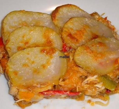 Pastel fácil con sobras de pollo