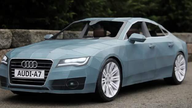 Papercraft del nuevo Audi A7 en 245 hojas de papel