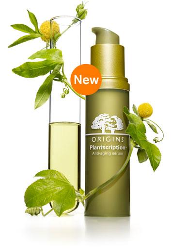 Plantscription de Origins: sérum antiedad para pieles sensibles