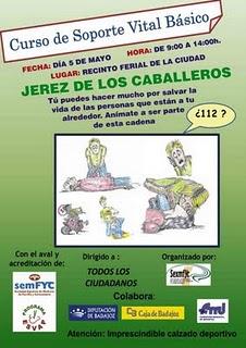 5 DE MAYO.Cursos SOPORTE VITAL BÁSICO EN JEREZ DE LOS CABALLEROS.