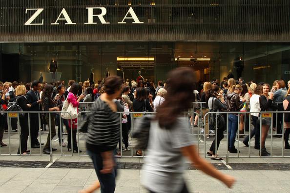 Shoppers queue outside Zara as it opens the doors to its Westfield Pitt Street Mall store on April 20, 2011 in Sydney, Australia. This is the first Australian store opening for the Spanish chain, with the addition of a Melbourne store to be announced.