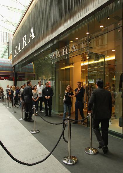 Shoppers queue outside Zara as it opens the doors to its Westfield Pitt Street Mall store on April 20, 2011 in Sydney, Australia. This is the first Australian store opening for the Spanish chain, with the addition of a Melbourne store to be announced.
