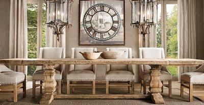 COMEDORES DE RESTORATION HARDWARE